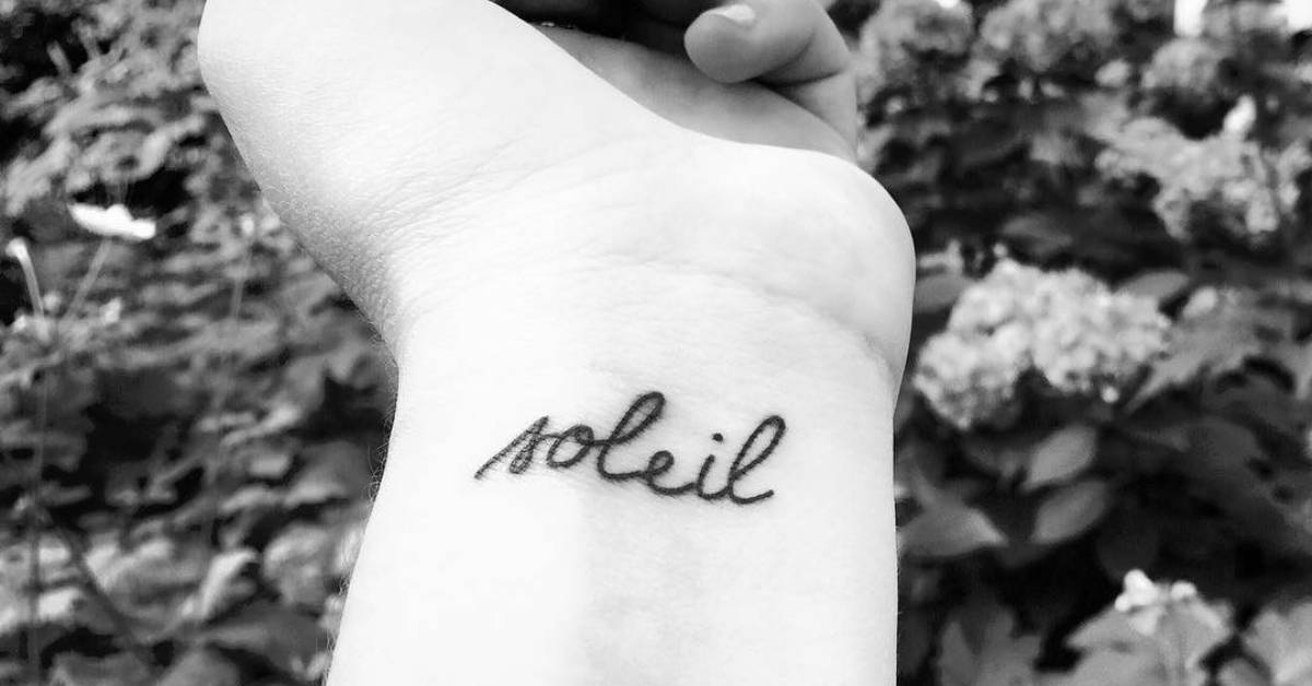 French word tattoos