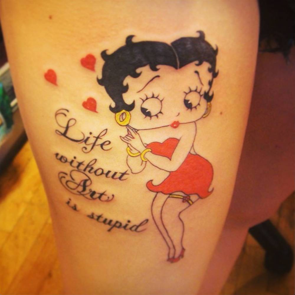 Betty boop tatuagem cintura La Grace A L Etat Naturel Dans Les Tatouages De Tritoan Ly Ideias De Tatuagem Femininas Tatuagem Braco Inteiro Feminino Tatuagens Na Costela
