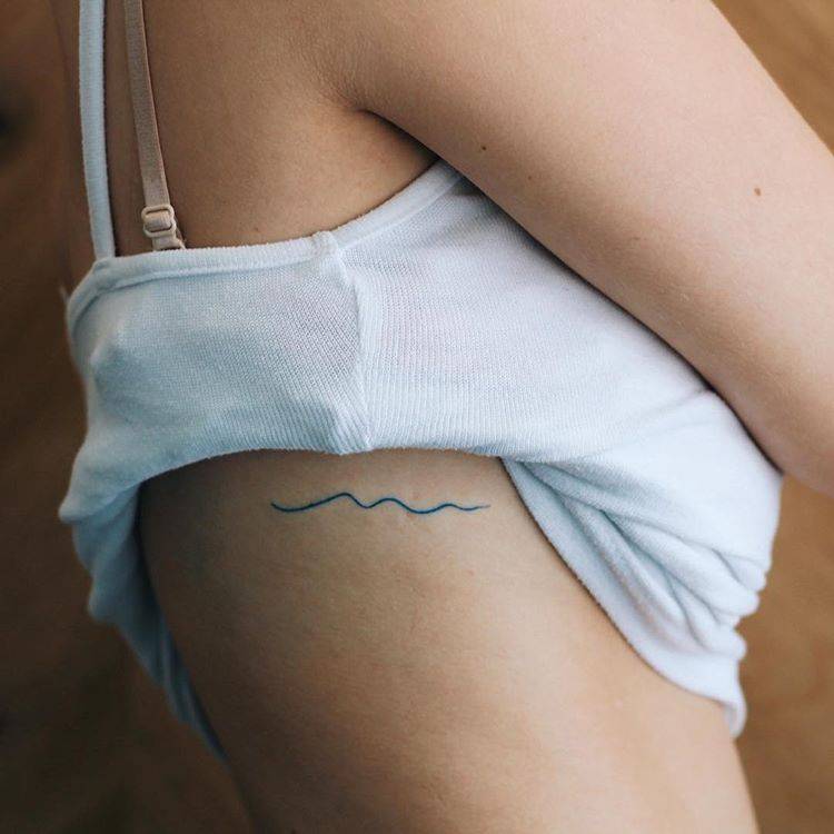 Love This Minimal Blue Wave Hand, Poked For Alison. 750_x_750_jpg