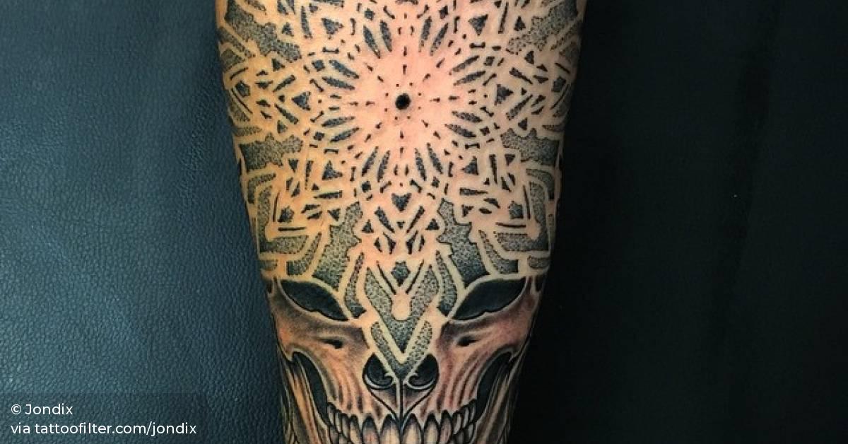 Skull Mandala Tattoo On The Forearm. 628_x_1200_jpg