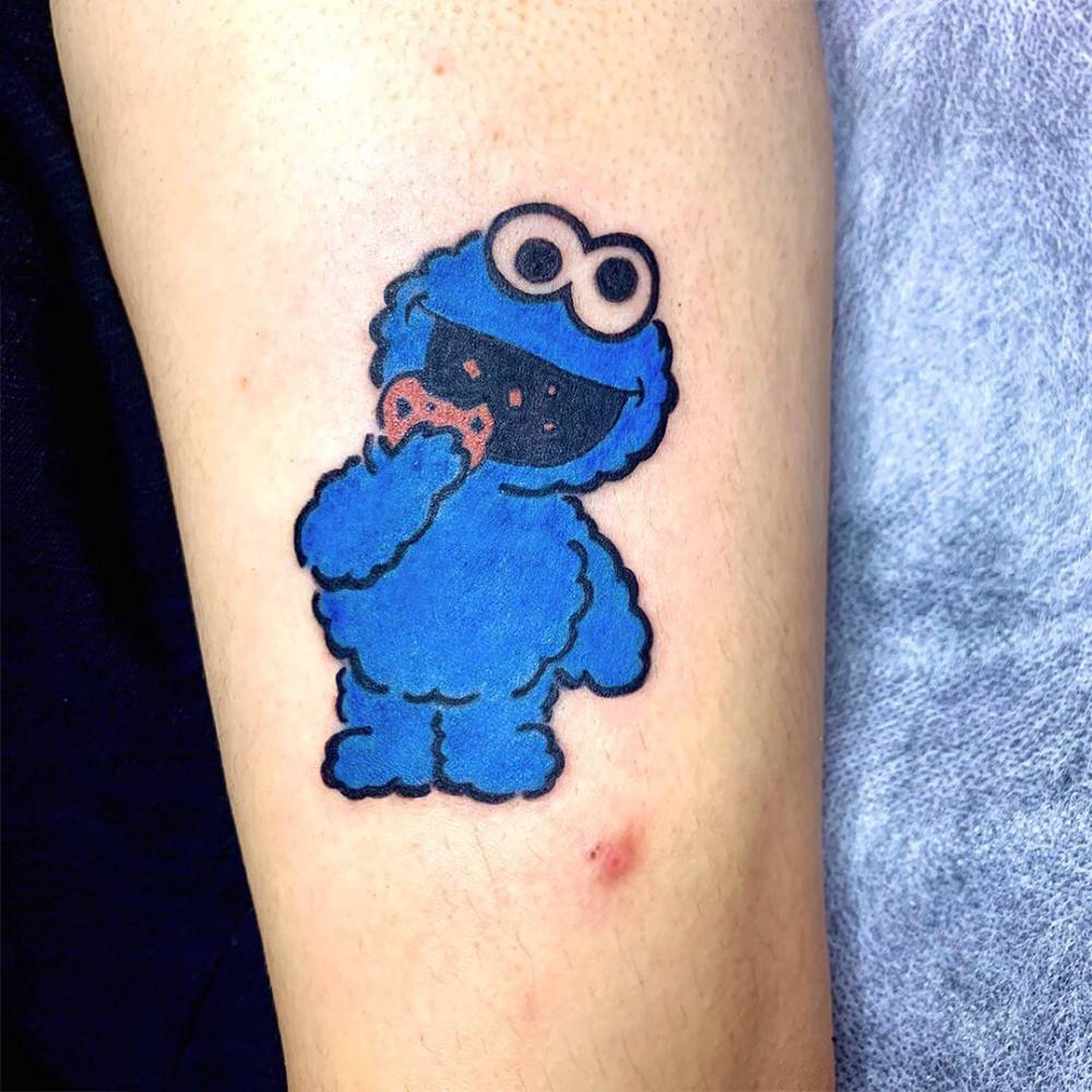 Cookie Monster Tattoo On The Upper Arm. 1000_x_1000_jpg