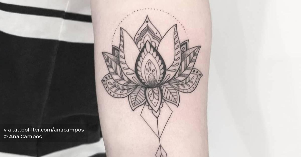Lotus Flower Tattoo On The Inner Forearm. 628_x_1200_jpg