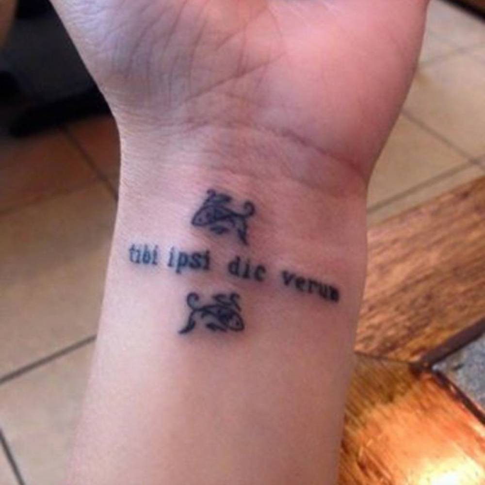 Tibi Ipsi Dic Verum Tattoo Meaning Literally Tell