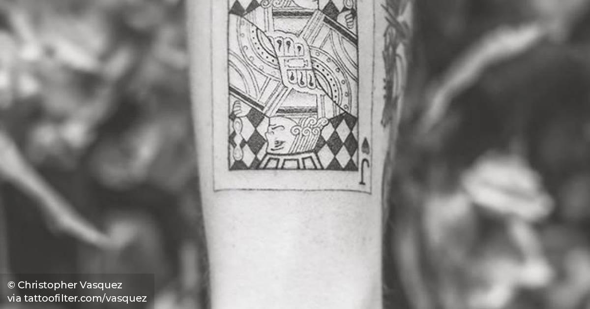 Carta de baralho valete tatuagem Simbolismo Da Tatuagem De As De Espada Fotos De Tatuagens