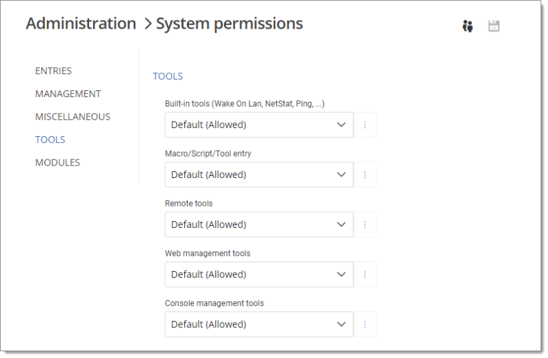Permissions Devolutions Documentation - Minimal Design Collection - High Resolution Quality