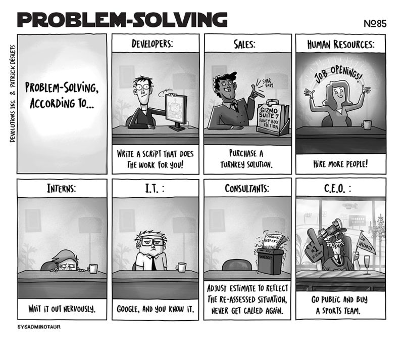 Solving Problems With Problems R Comics - Elegant Vintage Image - Mobile