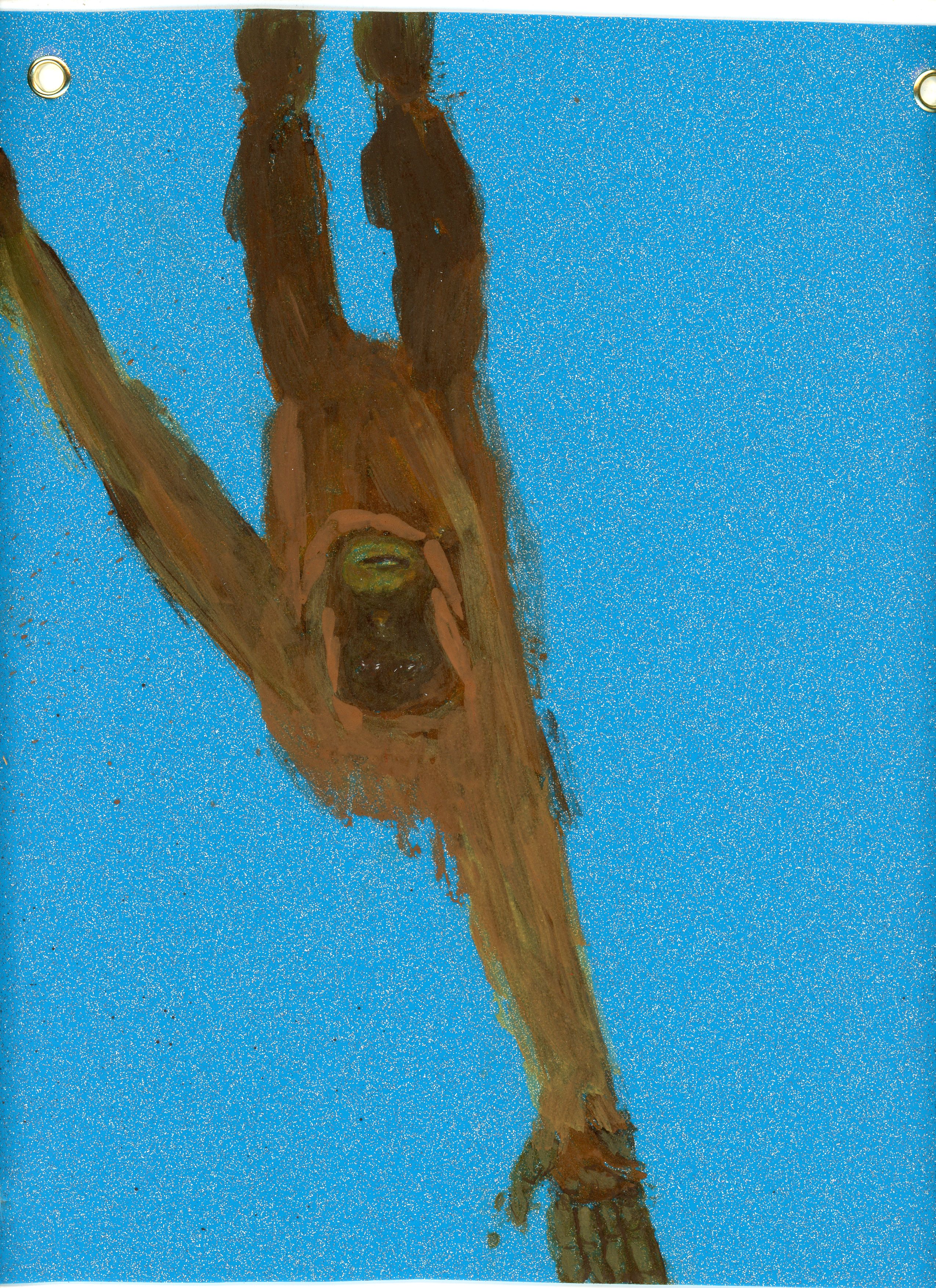 Cécile Savelli, Acrylique sur plastique, 25cm environ, 2016