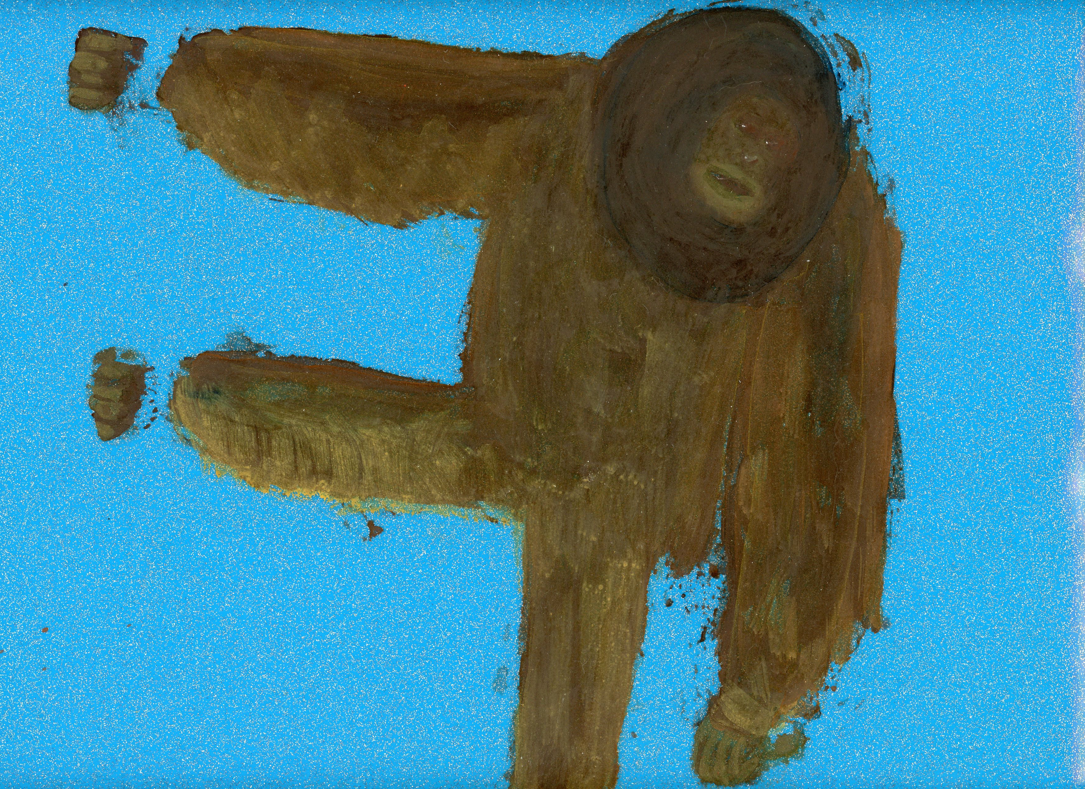 Cécile Savelli, Acrylique sur plastique, 35cm environ, 2016