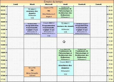 Un emploi du temps précis et esthétique au format Excel