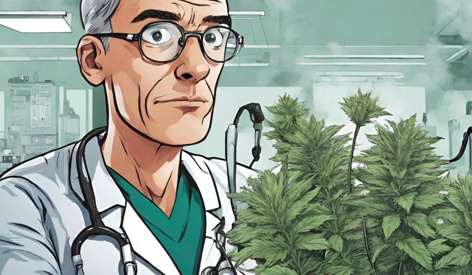 Generalist and specialist doctors contrasting each other in the field of medical cannabis