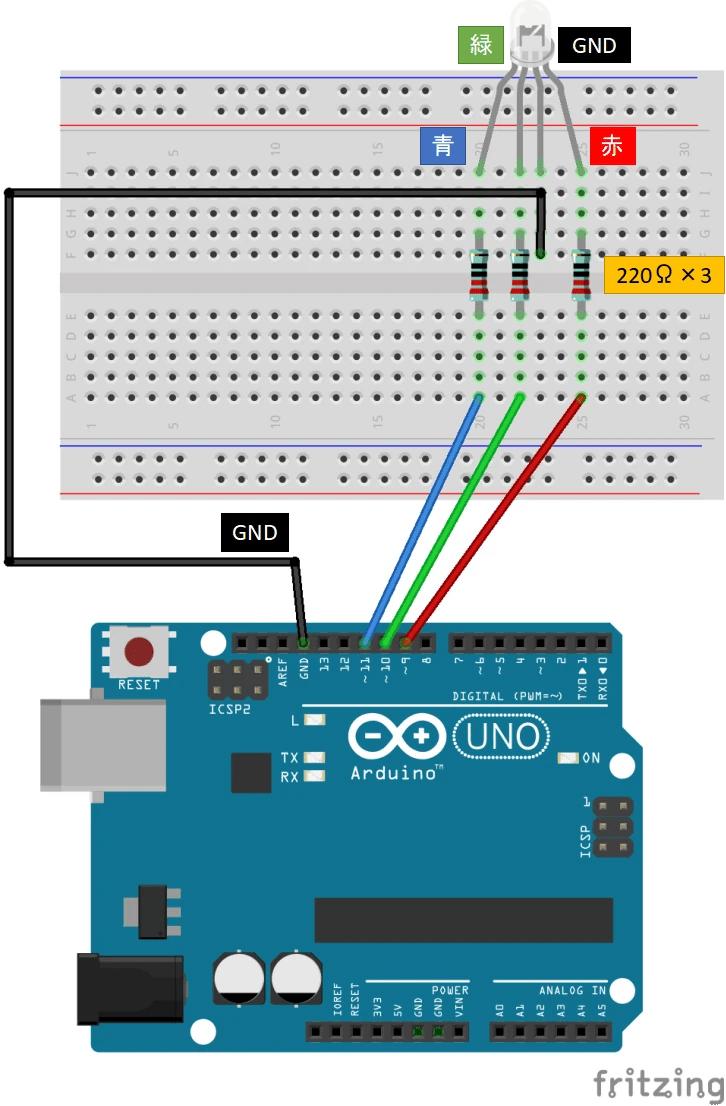 ArduinoでフルカラーLEDを制御｜ブロックプログラミング【Lesson6】 | 電気屋ときどき何でも屋～せでぃあのブログ～