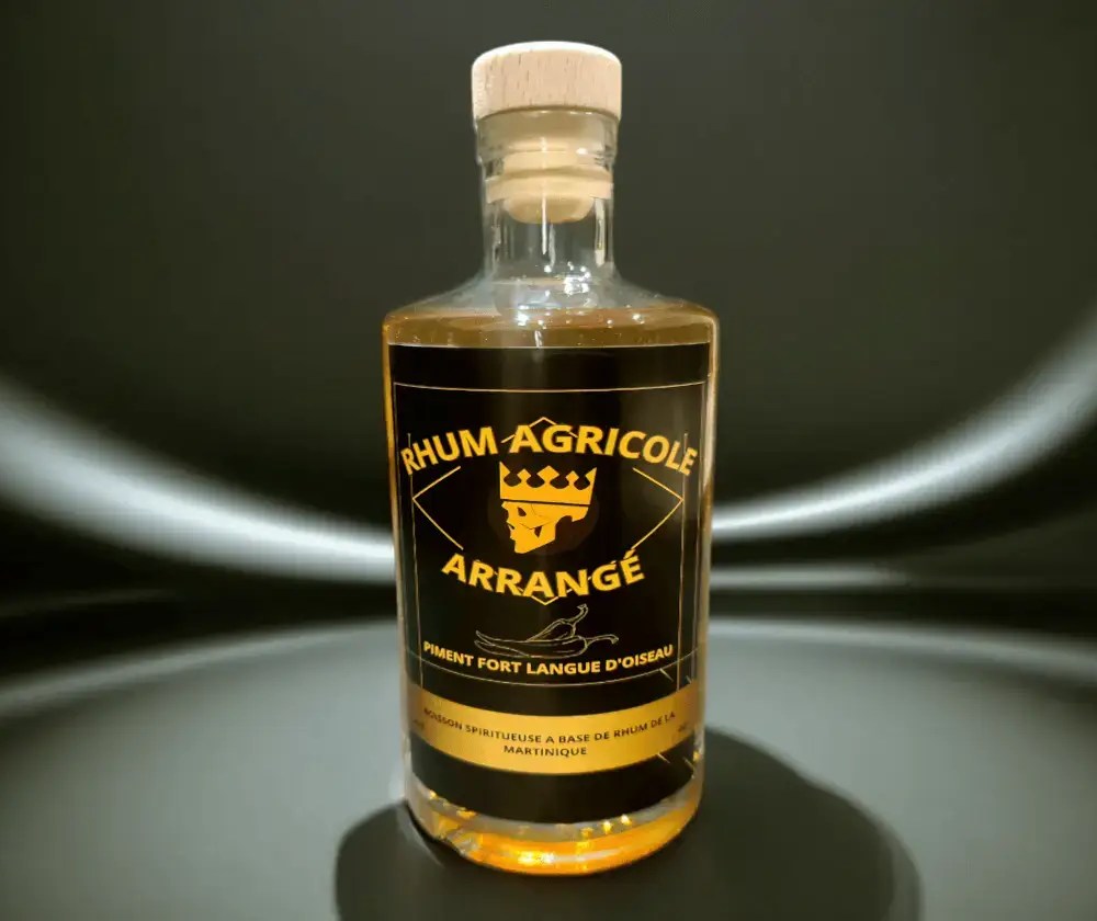 Rhum agricole arrangé, saveur Piment langue d'oiseau 500ml
