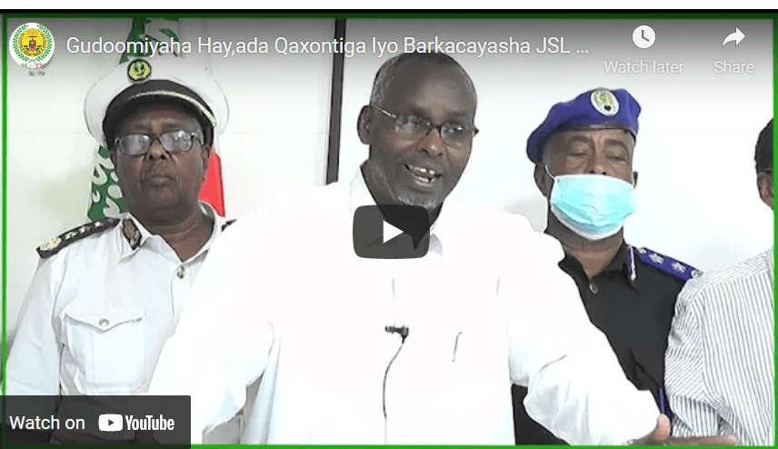 Gudoomiyaha Hay,ada Qaxontiga Iyo Barkacayasha JSL Ayaa Kulan Layeeshay Hay,ada Amniga