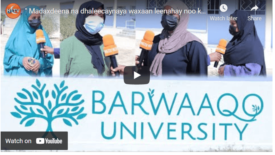 Jaamacada Barwaaqo laga Diyaariyay Warbixin la Xidhiidha Cashada lagu Barto