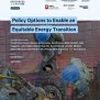 Policy Options To Enable An Equitable Energy Transition - CEEPR
