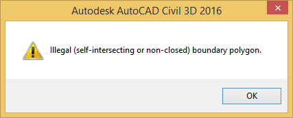 2016 error adding boundary