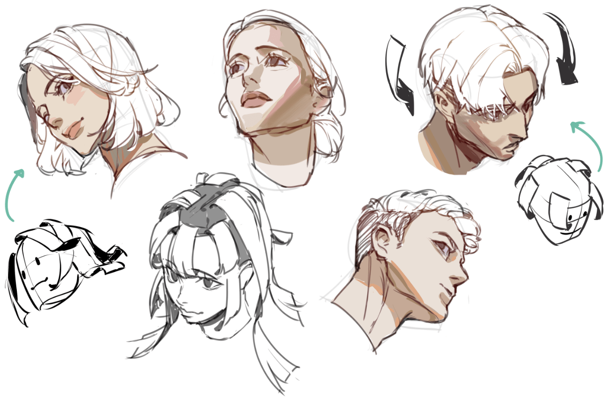 Weitere ideen zu gesichter zeichnen, gesicht zeichnen lernen, zeichnen. Zeichnen Und Malen Von Portrats Von Leriisa Clip Studio Tips