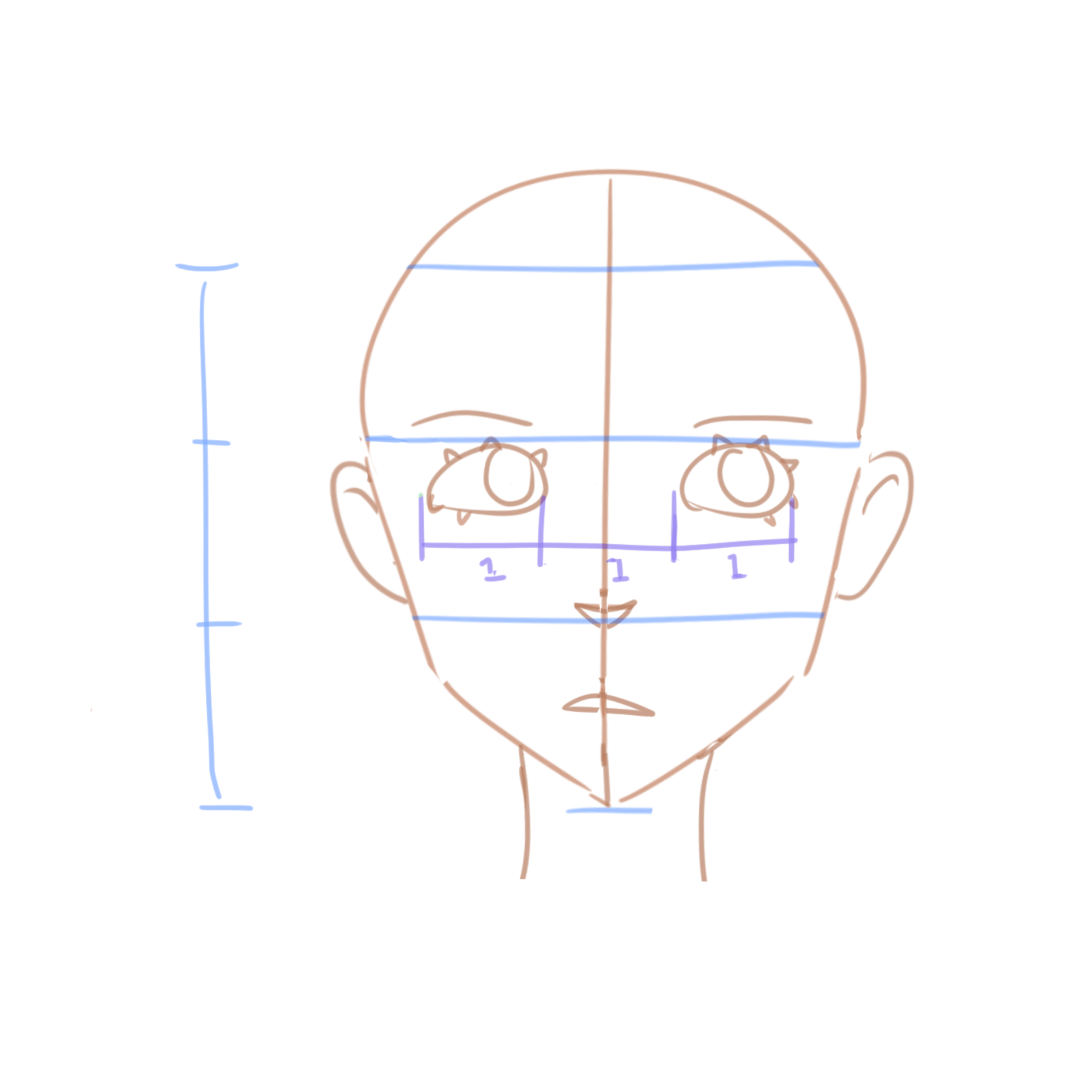 Männer sind größer als frauen und brust und hüften sind ähnlich breit. Wie Man Portrats Im Anime Stil Zeichnet Von Mistedsky Clip Studio Tips