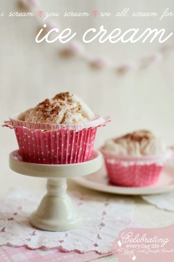 {dress up your dessert} Ice Cream in Cupcake Cups