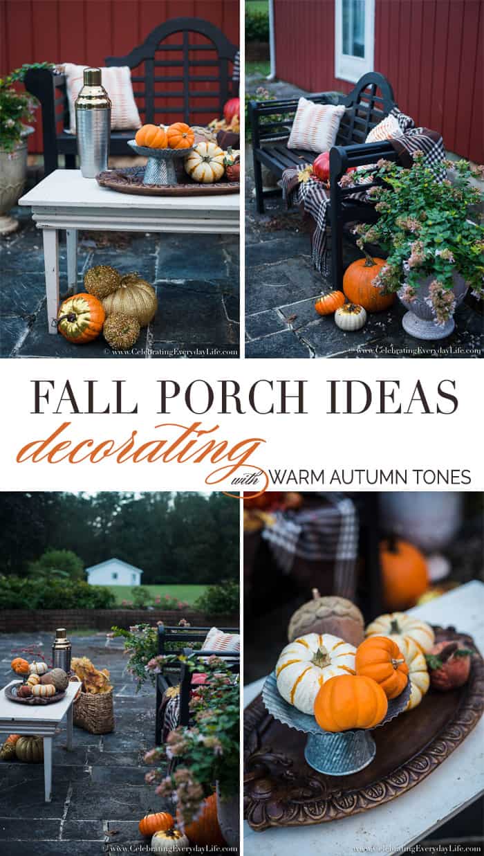 Fall Porch Ideas - Decorating with Warm Autumn Tones