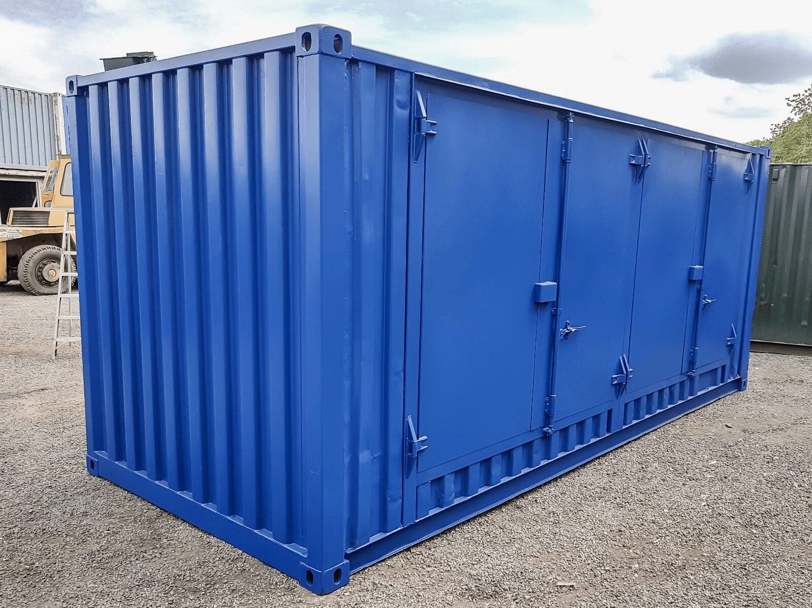 20×8 Bunded Container With Side Doors With Extra Door Secure Lock Boxes.