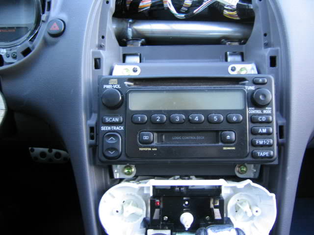 Stereo Install Gts How To Celica Hob Install the radio on the top location.