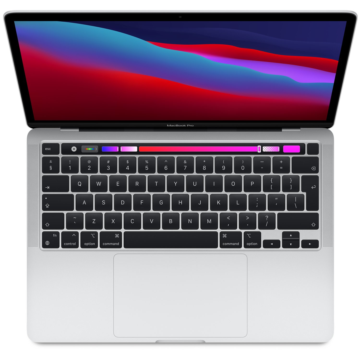 Apple MacBook Pro 13-inch (2020) – Apple M1 Chip / 8GB RAM / 512GB SSD / 8-core GPU / macOS Big Sur / English Keyboard / Silver / Middle East Version – [MYDC2ZS/A]