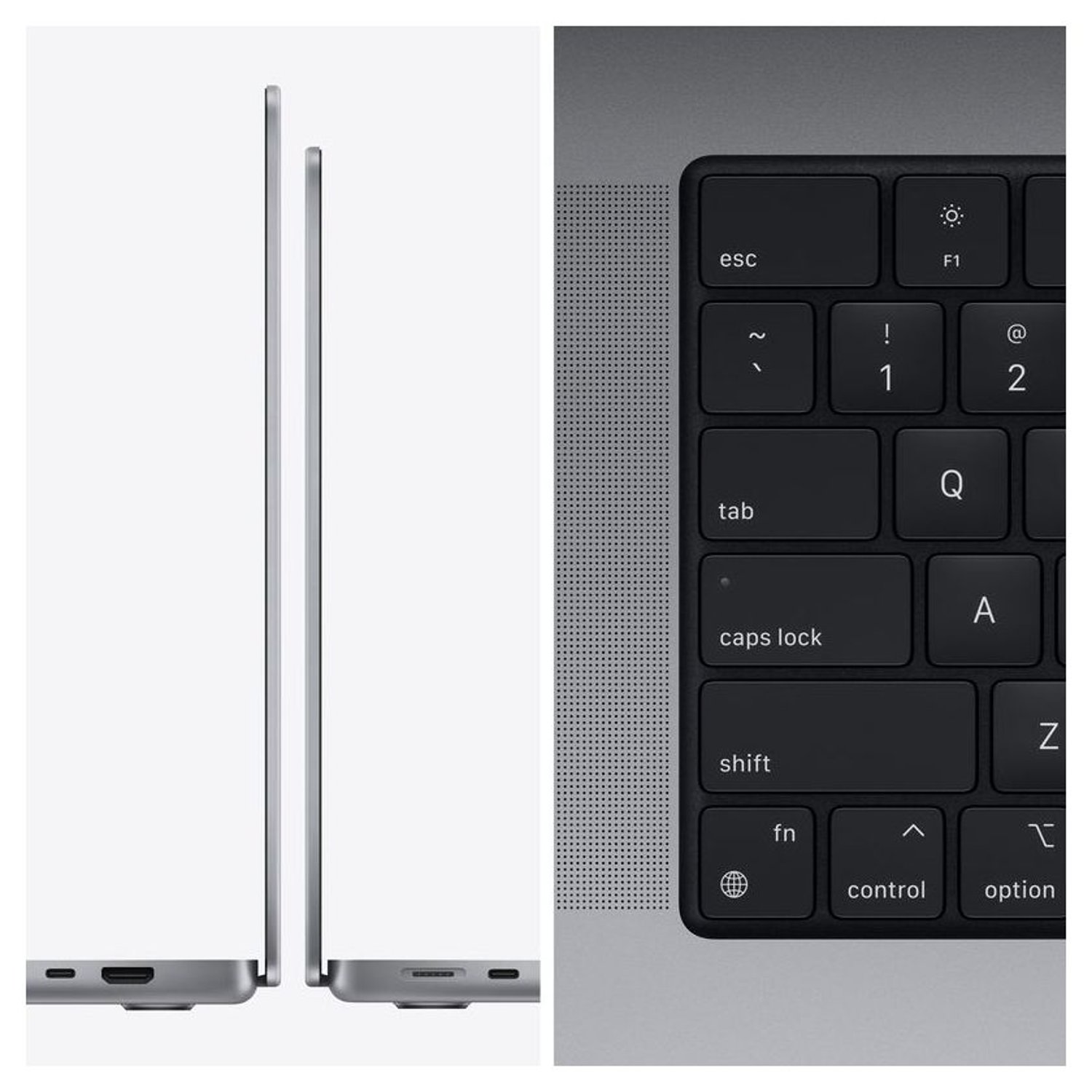 Apple MacBook Pro 14-inch (2021) – Apple M1 Chip Pro / 16GB RAM / 512GB SSD / 14-core GPU / macOS Monterey / English Keyboard / Space Grey – [MKGP3]