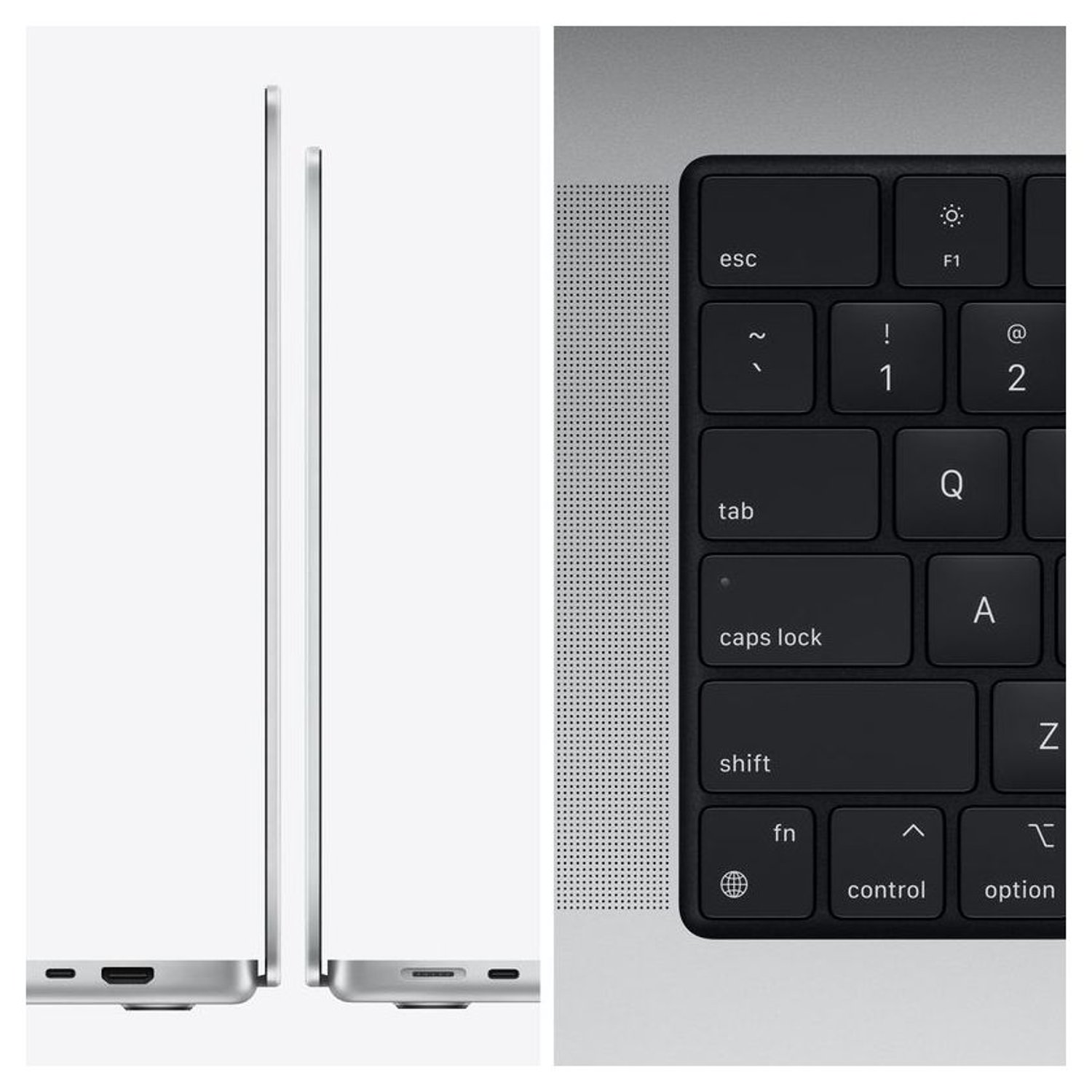 Apple MacBook Pro 16-inch (2021) – Apple M1 Chip Max / 32GB RAM / 1TB SSD / 32-core GPU / macOS Monterey / English Keyboard / Silver / Middle East Version – [MK1H3ZS/A]