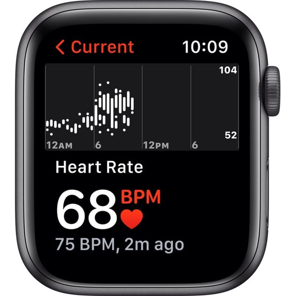 Apple Watch SE GPS 40mm Space Grey Aluminium Case Midnight Sport Band – Regular