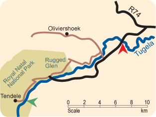Tugela River Map MAP 37 