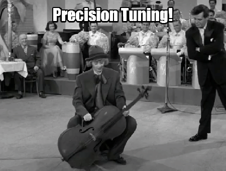 Lucy tunes the C-string. The Audition. I Love Lucy cello.