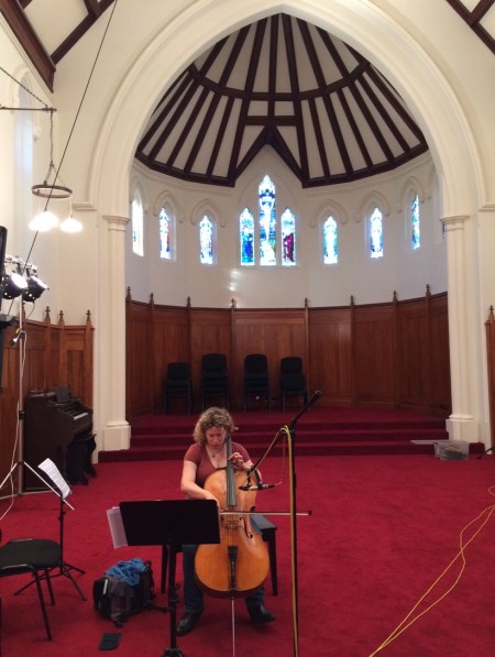 Inbal Megiddo Recording the Bach Suites at Stella Maris