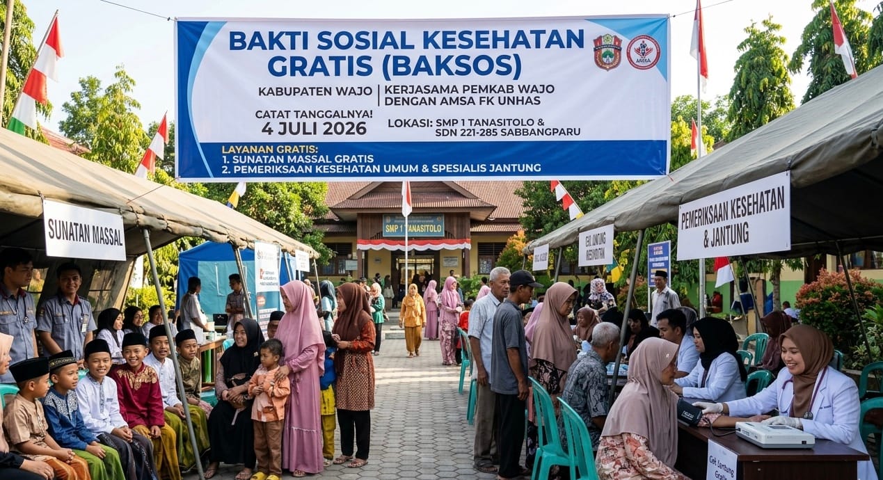 Baksos Kesehatan Gratis di Tanasitolo dan Sabbangparu, Cek Jadwalnya!