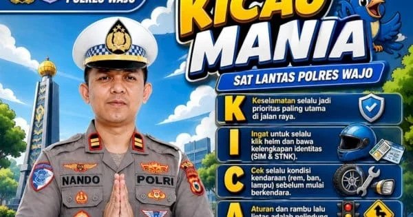 Satlantas Polres Wajo Gelar Kampanye Keselamatan Berkendara Bertajuk “Kicau Mania”