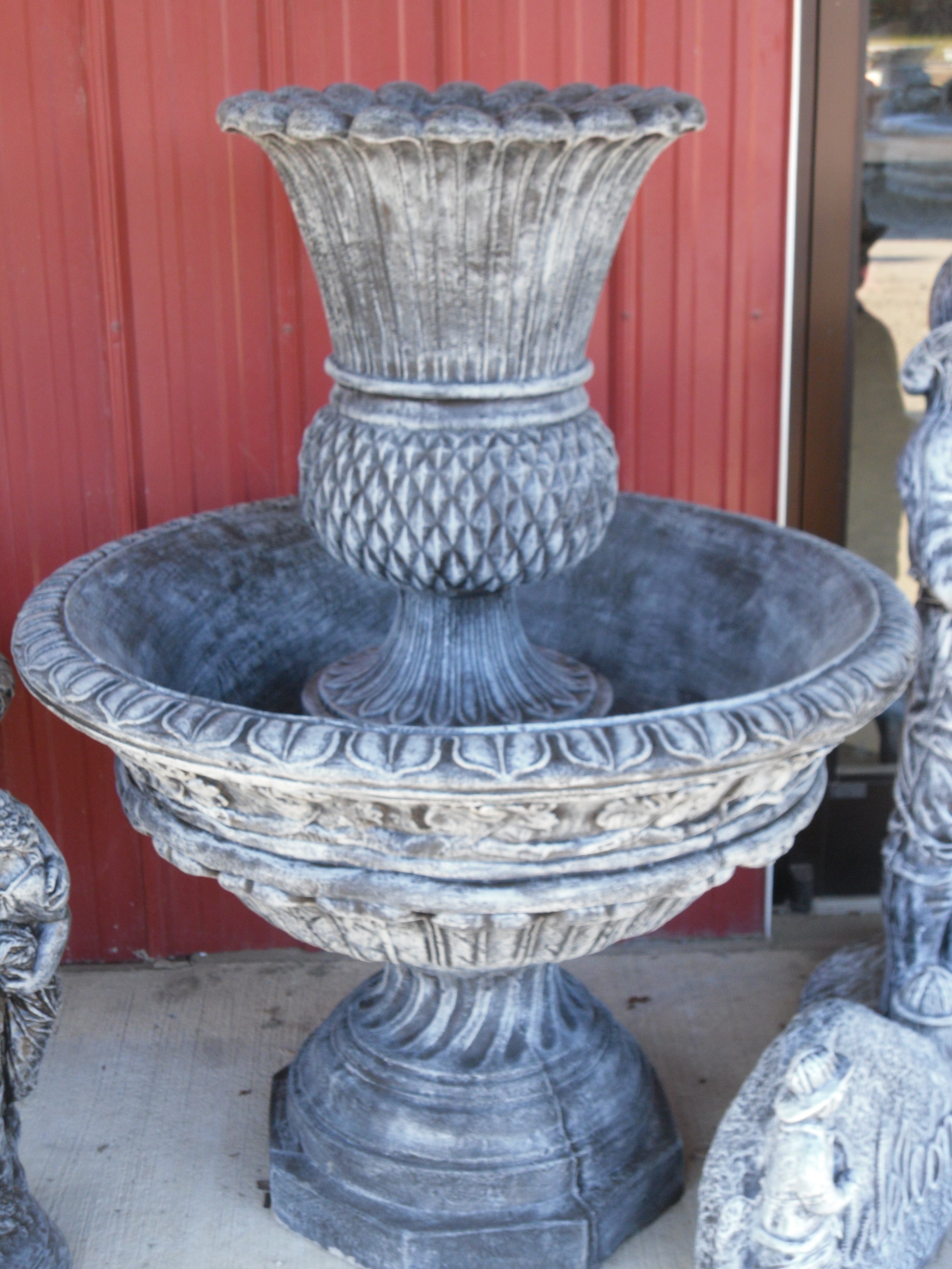 outdoor concrete water fountains patio fountains the cement barn on outdoor concrete garden fountains