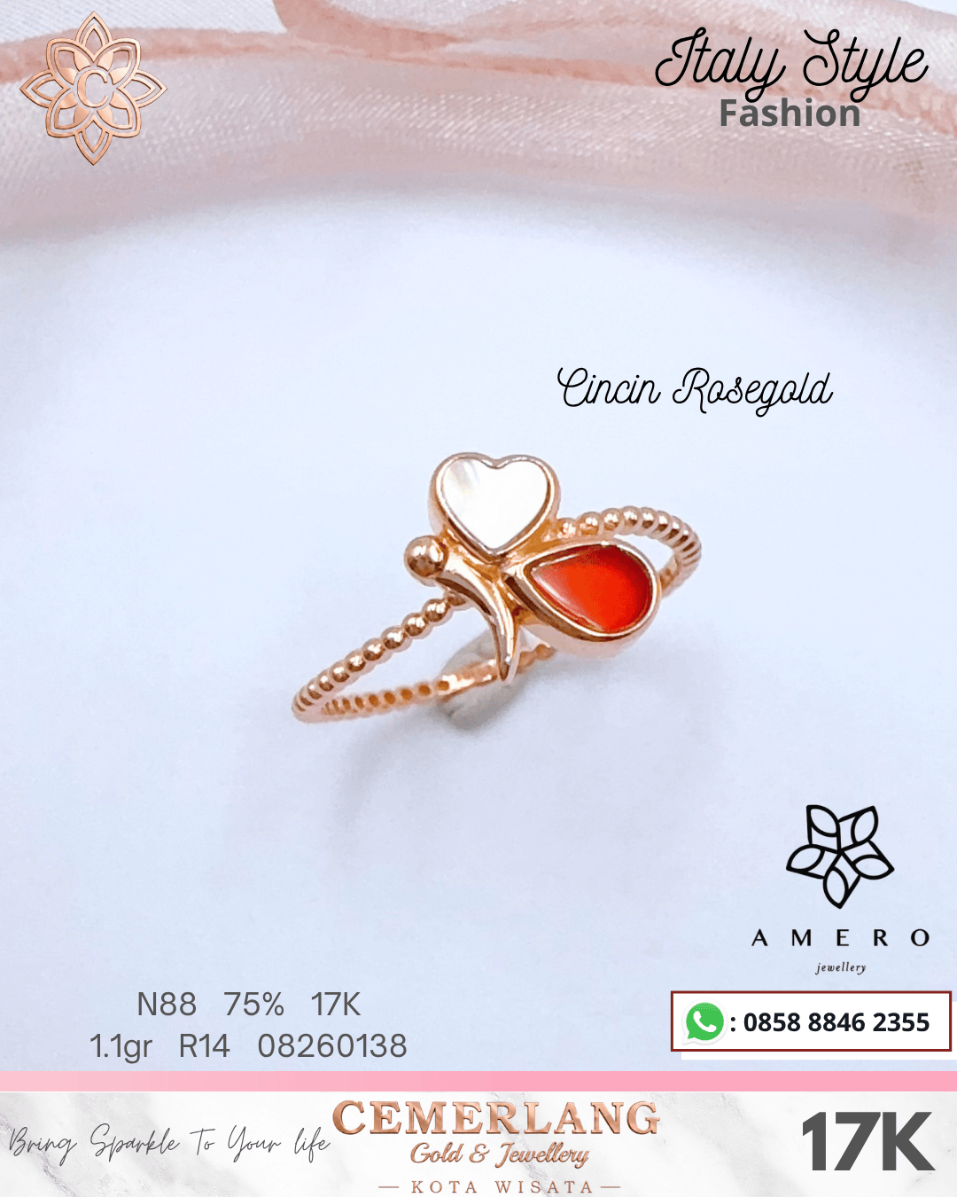 CC N88 ENAMEL HATI ITALY
