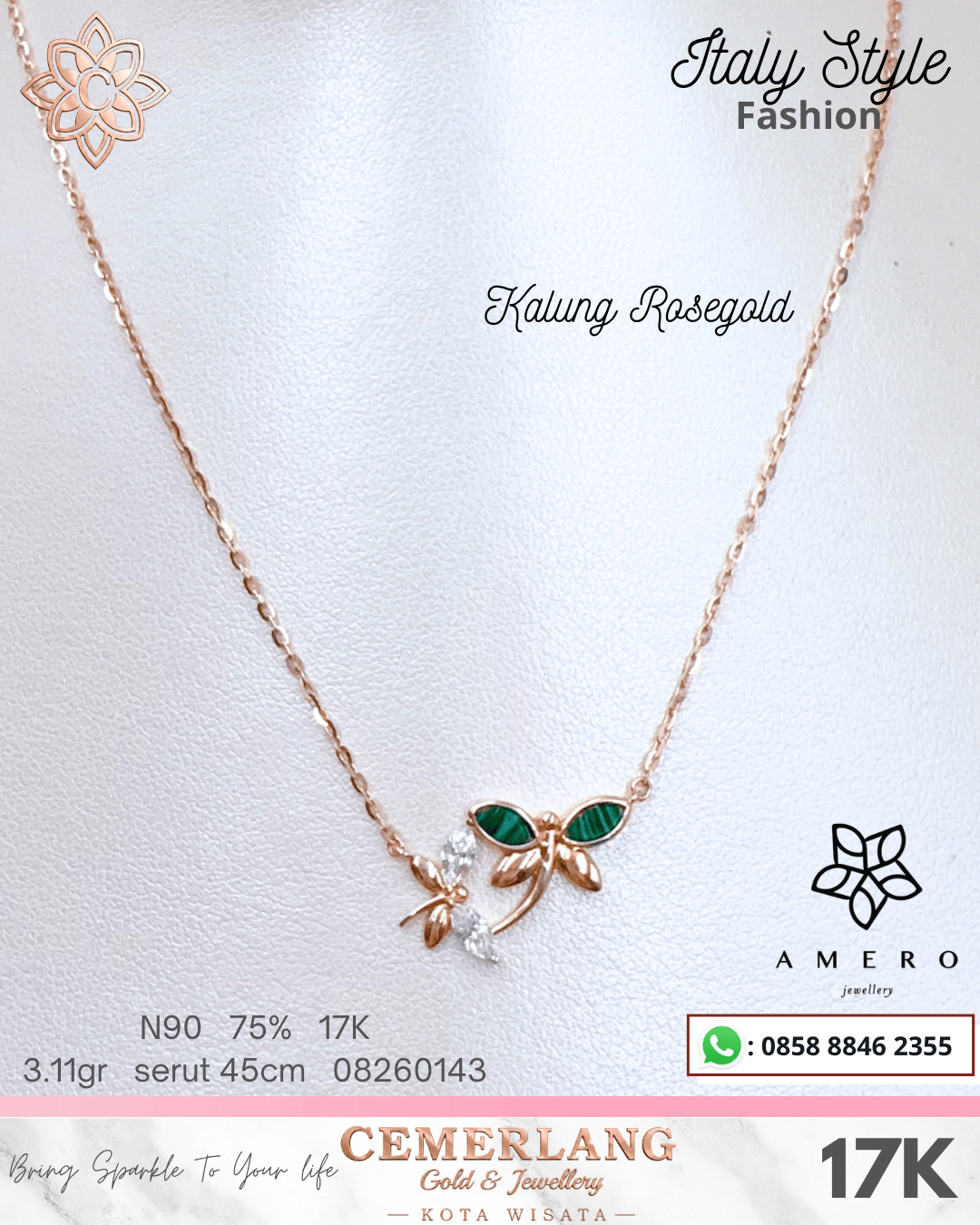KY N90 KUPU ENAMEL GREEN SERUT