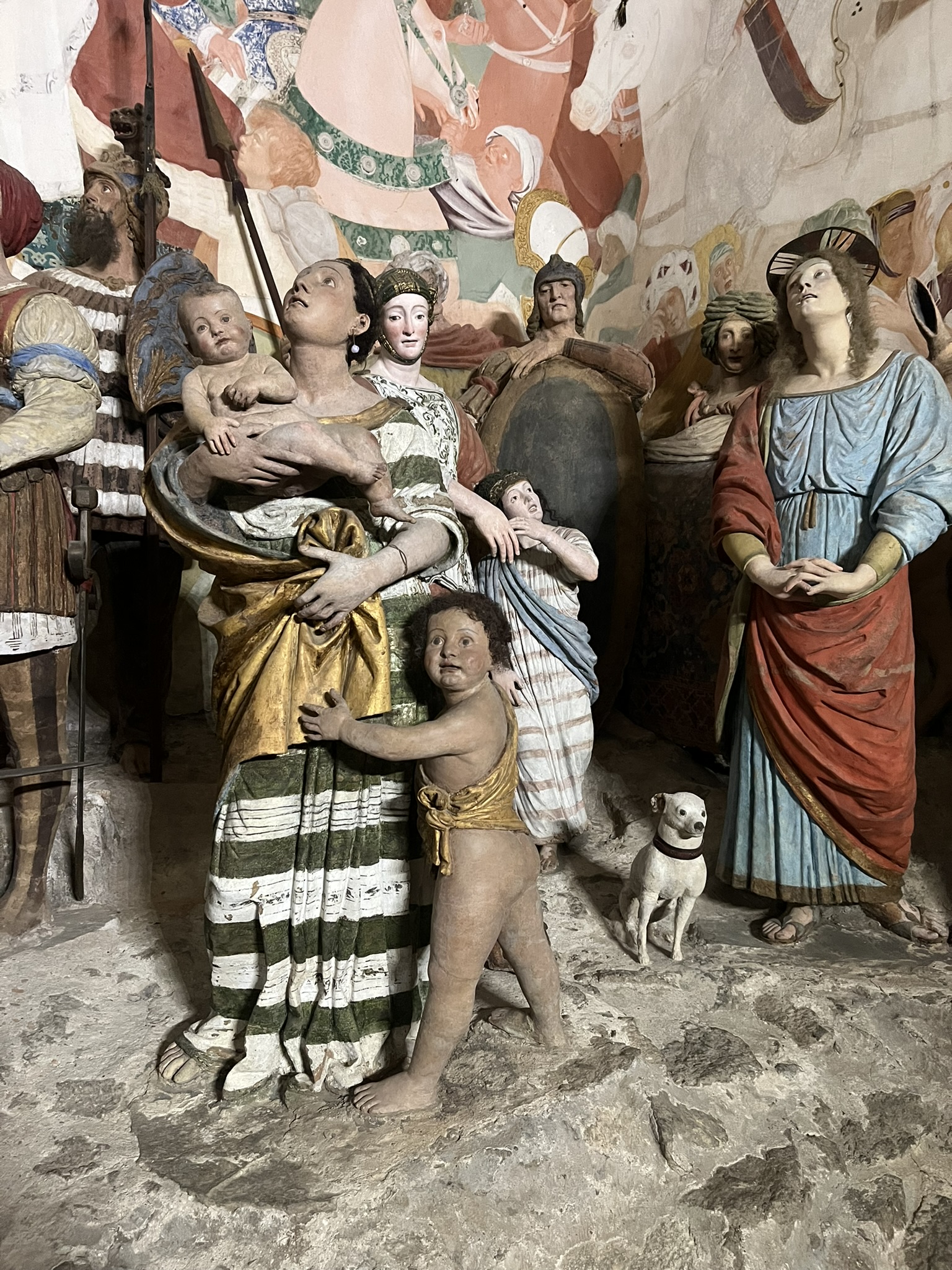 11. Kaple Ukřižování, detail, Sacro Monte di Varallo