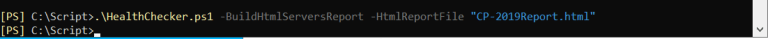 Exchange Server Health Check 3 healtcheckcommandhtml