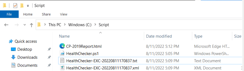 Exchange Server Health Check 4 healthcheckhtmlfile