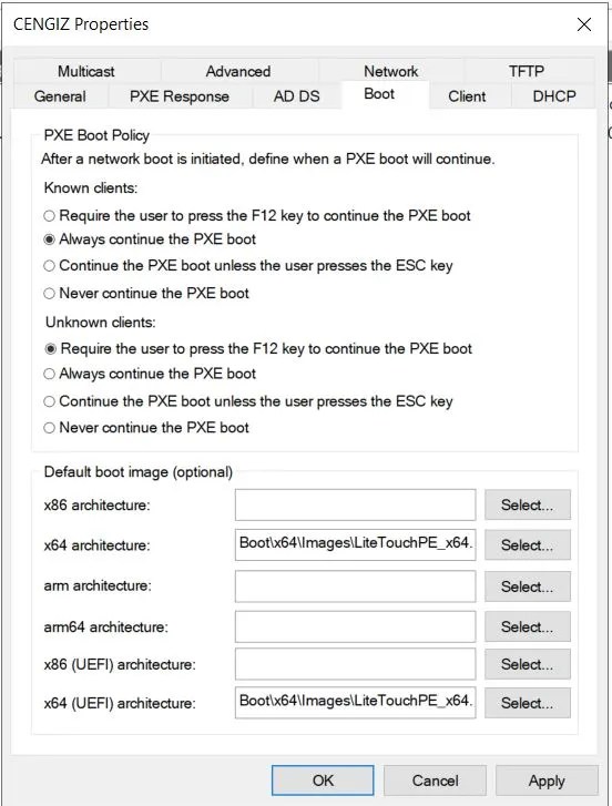 PXE boot