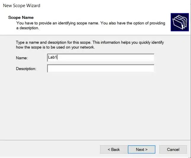 Windows Server DHCP Server Kurulumu 9 Scope Wizard