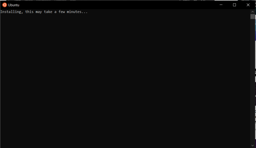 Ubuntu First Screen