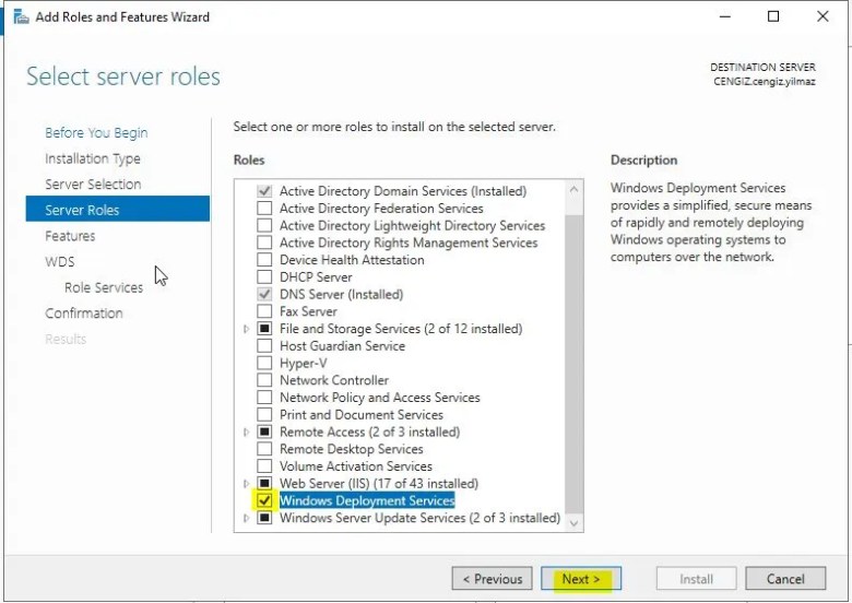 Windows Deployment Services (WDS) Kurulumu ve Yapılandırma 5 selectroleswindowsdeployment cengizyilmaz
