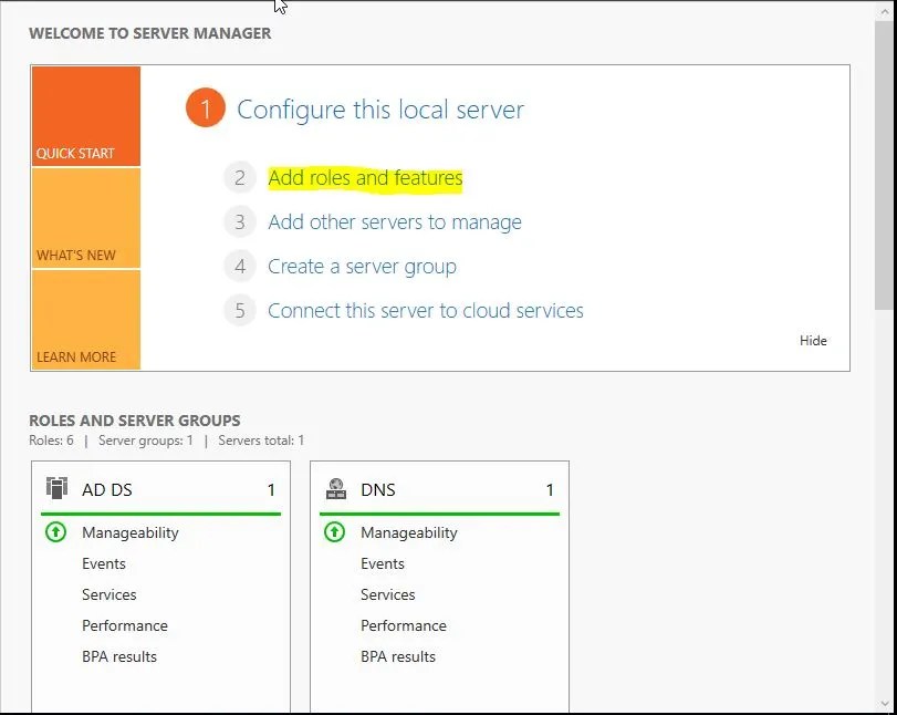 servermanager addroles