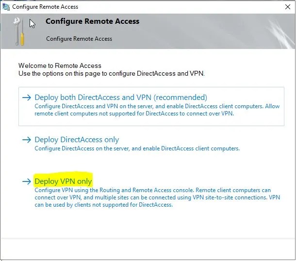 Configure remote access
