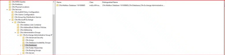 Exchange Server Active Directory Üzerinden Nasıl Kaldırılır? 6 adsidatabases fkyf4b