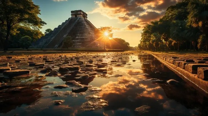 Puesta de sol Chichen Itza