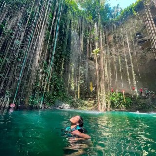looking up Cenote IK KIL